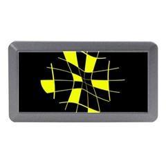 Yellow Abstract Flower Memory Card Reader (mini)