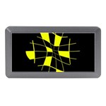 Yellow abstract flower Memory Card Reader (Mini) Front