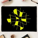 Yellow abstract flower Cosmetic Bag (XXXL)  Front