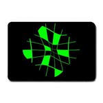 Green abstract flower Small Doormat  24 x16  Door Mat