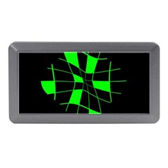 Green abstract flower Memory Card Reader (Mini)