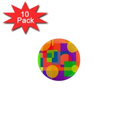 Colorful Circle  1  Mini Magnet (10 Pack)  by Valentinaart