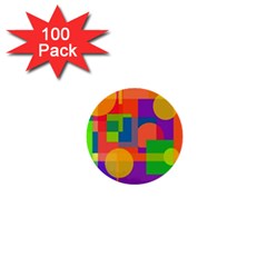 Colorful Circle  1  Mini Buttons (100 Pack)  by Valentinaart