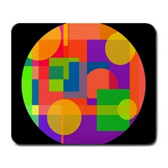 Colorful Circle  Large Mousepads by Valentinaart