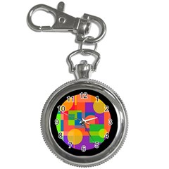 Colorful Circle  Key Chain Watches