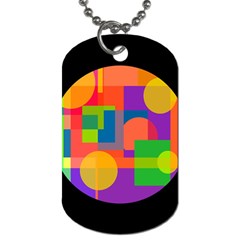 Colorful Circle  Dog Tag (two Sides)