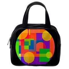 Colorful Circle  Classic Handbags (one Side)