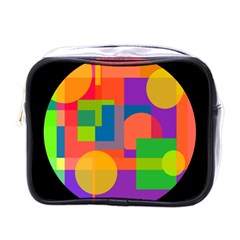 Colorful Circle  Mini Toiletries Bags by Valentinaart