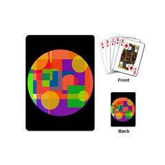 Colorful Circle  Playing Cards (mini)  by Valentinaart