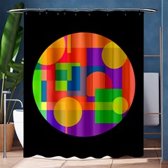 Colorful Circle  Shower Curtain 60  X 72  (medium) 