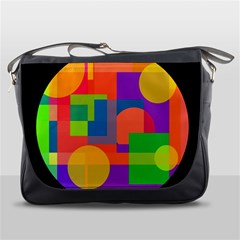 Colorful Circle  Messenger Bags