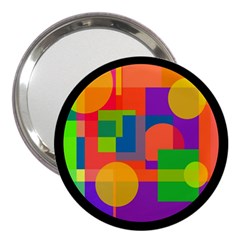 Colorful Circle  3  Handbag Mirrors by Valentinaart