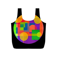 Colorful Circle  Full Print Recycle Bags (s) 