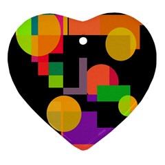 Colorful Abstraction Ornament (heart) 