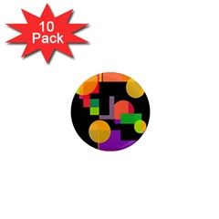 Colorful Abstraction 1  Mini Magnet (10 Pack) 