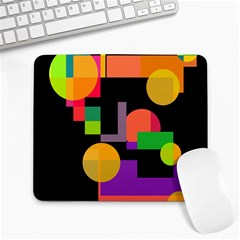 Colorful Abstraction Large Mousepads by Valentinaart