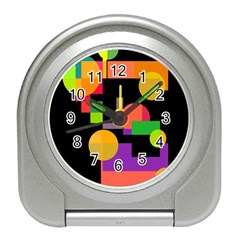 Colorful Abstraction Travel Alarm Clocks