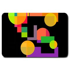 Colorful Abstraction Large Doormat 