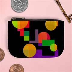 Colorful Abstraction Mini Coin Purses by Valentinaart