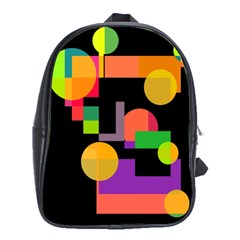 Colorful Abstraction School Bags(large)  by Valentinaart