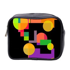 Colorful Abstraction Mini Toiletries Bag 2-side