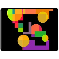 Colorful Abstraction Fleece Blanket (large) 