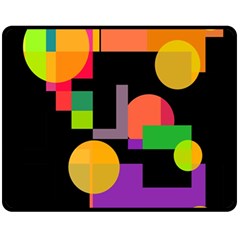 Colorful Abstraction Fleece Blanket (medium) 