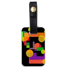 Colorful Abstraction Luggage Tags (one Side) 