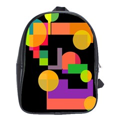 Colorful Abstraction School Bags (xl) 