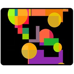 Colorful Abstraction Double Sided Fleece Blanket (medium) 