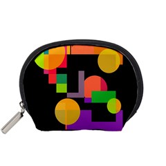 Colorful Abstraction Accessory Pouches (small)  by Valentinaart