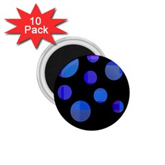 Blue Circles  1 75  Magnets (10 Pack) 