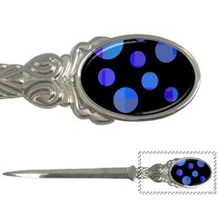 Blue Circles  Letter Openers by Valentinaart