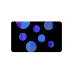 Blue Circles  Magnet (name Card)