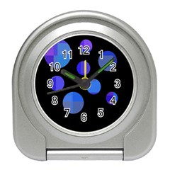 Blue Circles  Travel Alarm Clocks