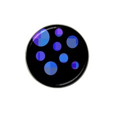 Blue Circles  Hat Clip Ball Marker