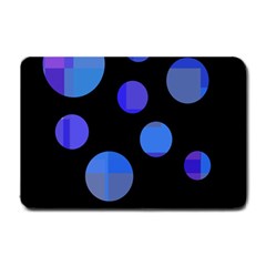 Blue Circles  Small Doormat 