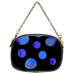 Blue Circles  Chain Purses (one Side) 