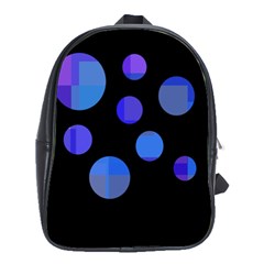 Blue Circles  School Bags(large) 