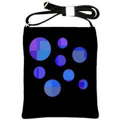 Blue Circles  Shoulder Sling Bags