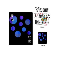 Blue Circles  Playing Cards 54 (mini) 