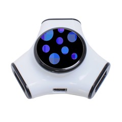 Blue Circles  3-port Usb Hub