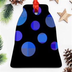 Blue Circles  Ornament (bell) 