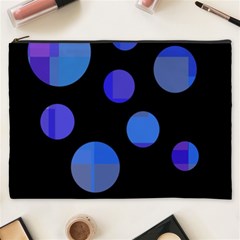 Blue Circles  Cosmetic Bag (xxxl) 