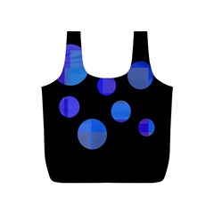 Blue Circles  Full Print Recycle Bags (s) 