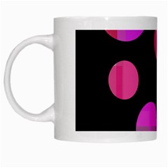 Pink Abstraction White Mugs by Valentinaart