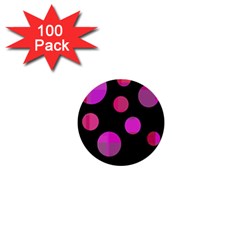 Pink Abstraction 1  Mini Buttons (100 Pack) 