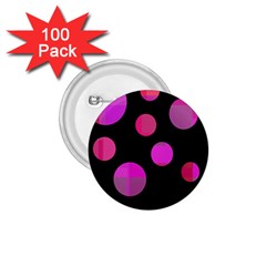 Pink Abstraction 1 75  Buttons (100 Pack) 