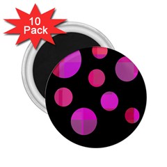 Pink Abstraction 2 25  Magnets (10 Pack) 