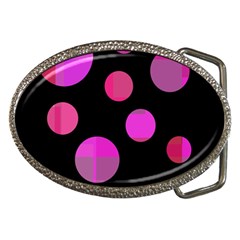 Pink Abstraction Belt Buckles